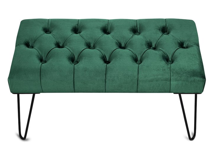 Ławka Pikowana Industrialna PIN VELVET - LOFT Pomieszczenie Sypialnia