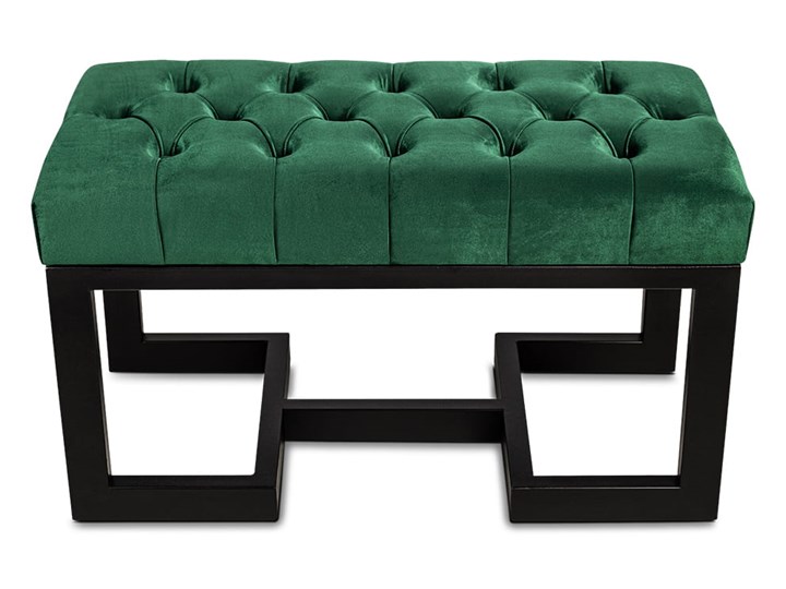Ławka Pikowana Industrialna TWIN VELVET - LOFT Pomieszczenie Salon