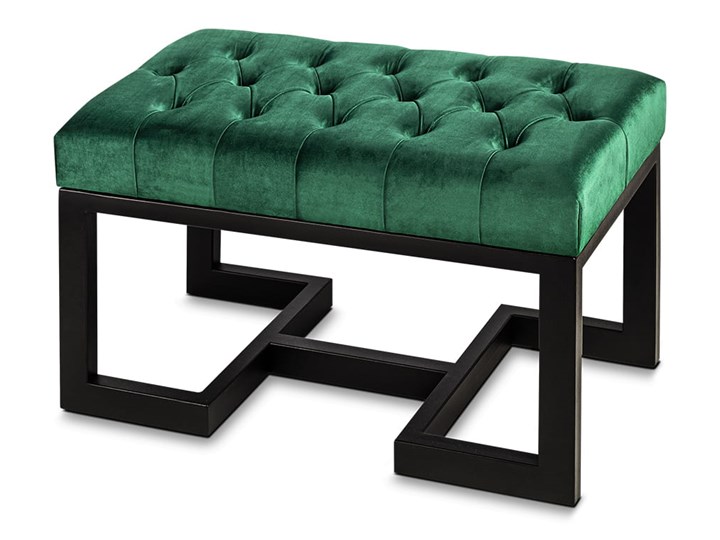 Ławka Pikowana Industrialna TWIN VELVET - LOFT Kategoria Ławki do salonu Styl Nowoczesny