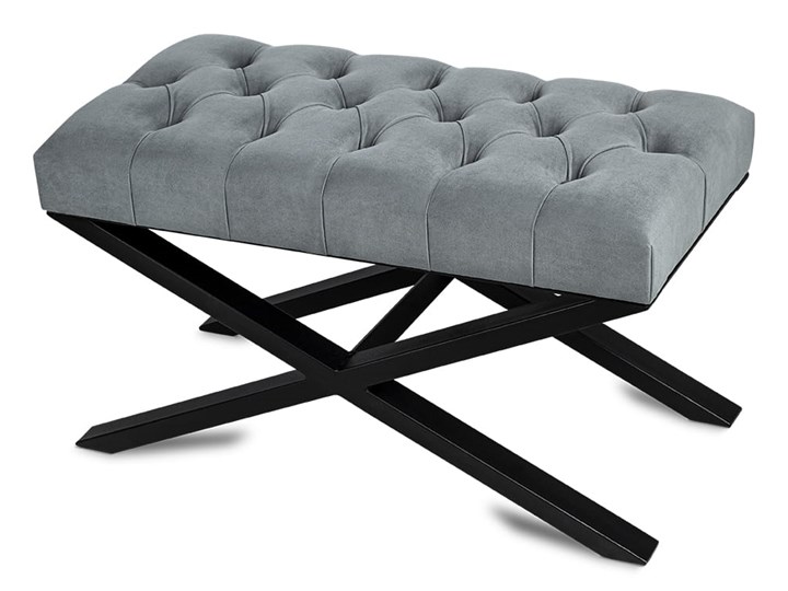 Ławka Pikowana Industrialna CROSS BLANCA - LOFT Styl Industrialny