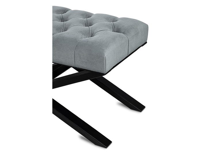 Ławka Pikowana Industrialna CROSS BLANCA - LOFT Pomieszczenie Sypialnia Pomieszczenie Salon
