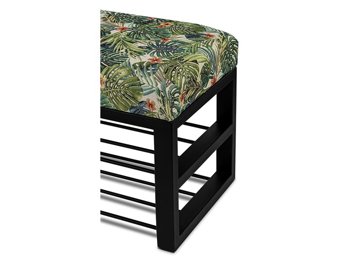 Ławka Tapicerowana do przedpokoju Industrialna SHELF JUNGLE- LOFT Kategoria Ławki do salonu