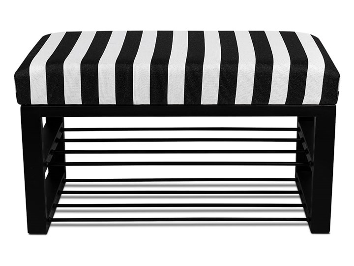 Ławka Tapicerowana do przedpokoju Industrialna SHELF JUNGLE- LOFT Kategoria Ławki do salonu Materiał obicia Tkanina
