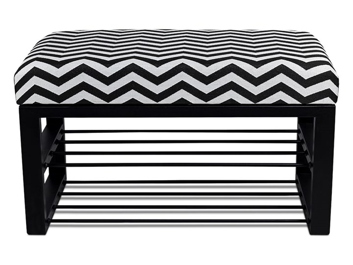 Ławka Tapicerowana do przedpokoju Industrialna SHELF JUNGLE- LOFT Pomieszczenie Salon Materiał obicia Tkanina