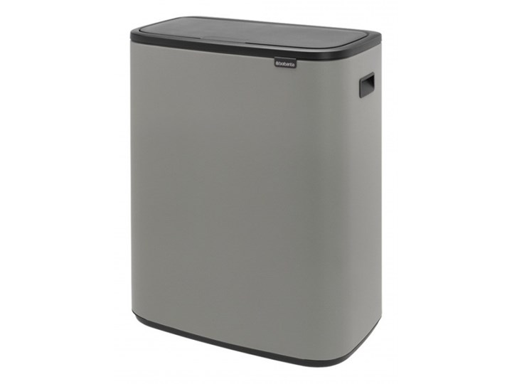 Kosz na śmieci Touch Bin BO 2x30L Mineralny szary 221460 kod: 221460 Tworzywo sztuczne Kosz do segregacji Stal Kosz automatyczny Pojemność 100 l