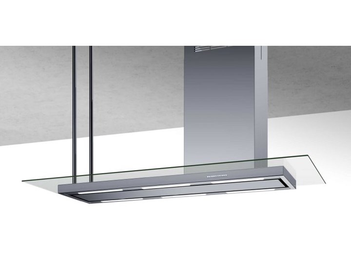 Okap wyspowy Metropolis Glass Inox 146 cm Sterowanie Elektroniczne