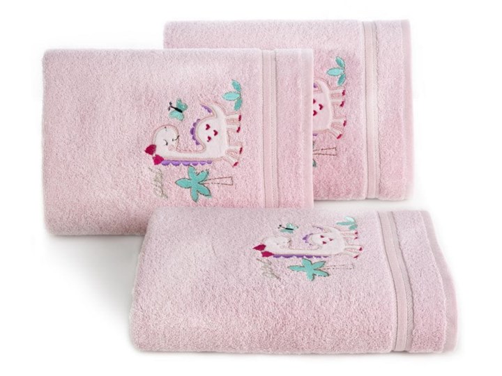 Ręcznik dziecięcy 70x40 Eurofirany Baby 30 dinozaur różowy 450g/m2