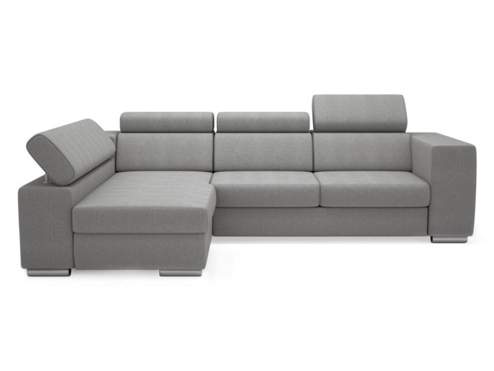 Salony Agata Narożnik KOLIBER rozkładany szarości Funkcje Z regulowanymi zagłówkami Lewostronne Głębokość 182 cm Szerokość 275 cm Wysokość 81 cm Funkcje Z pojemnikiem na pościel