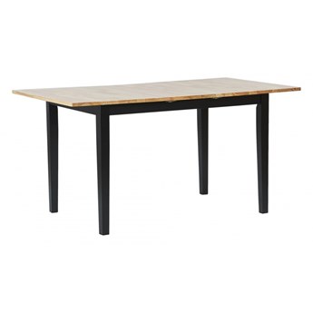 Rozkładany stół do jadalni 120/150 x 80 cm jasne drewno z czarnym HOUSTON kod: 4251682252232