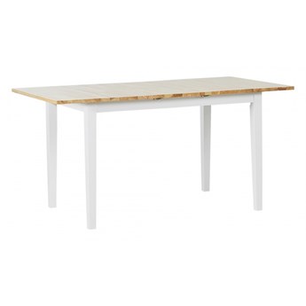 Rozkładany stół do jadalni 120/150 x 80 cm jasne drewno z białym HOUSTON kod: 4251682252249