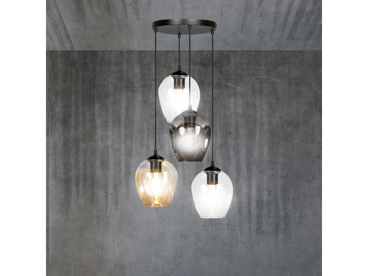 ISTAR 4 BL PREMIUM MIX lampa wisząca żyrandol nowoczesny szklane klosze NOWOŚĆ Lampa LED Lampa z kloszem Styl Klasyczny Szkło Metal Kategoria Lampy wiszące