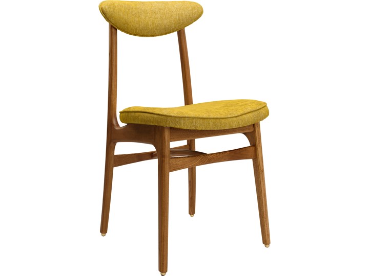 Krzesło 200-190 Loft Mustard, proj. R. T. Hałas Szerokość 45 cm Tkanina Wysokość 46 cm Drewno Kolor Żółty Krzesło inspirowane Głębokość 52 cm Tapicerowane Wysokość 83 cm Styl Industrialny