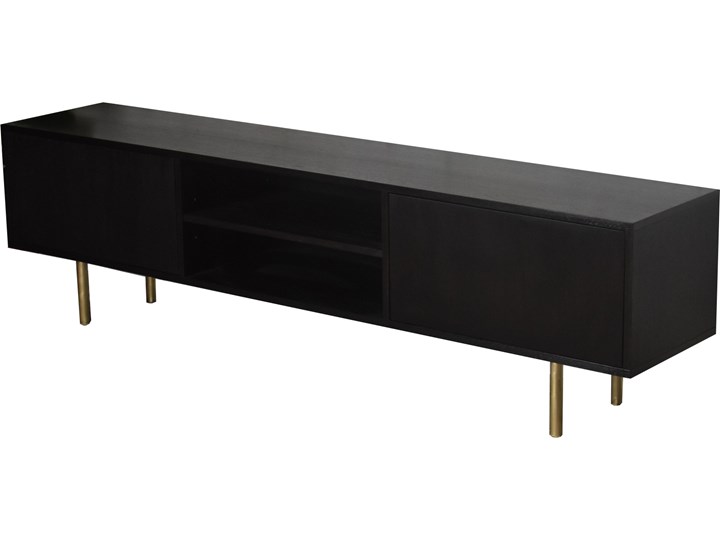Komoda TV Blackie 200, Pastform Furniture Styl Nowoczesny Głębokość 39 cm Drewno Szerokość 200 cm Wysokość 55 cm Styl Skandynawski