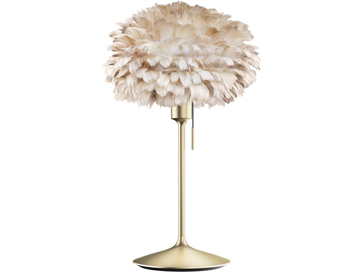 Lampa stołowa Eos Champagne Ø35 jasny brąz i mosiądz, proj. S. R. Christensen, UMAGE Lampa z abażurem Kategoria Lampy stołowe Wysokość 62 cm Styl Skandynawski