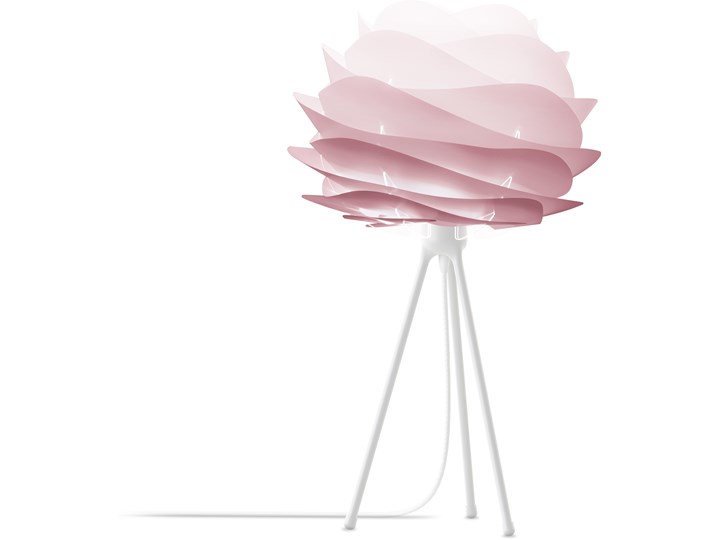 Lampa stołowa Carmina Tripod S różowa, proj. S. R. Christensen i A. Klem, UMAGE Wysokość 50 cm Kolor Różowy Lampa z abażurem Styl Skandynawski