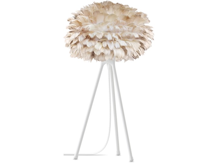 Lampa stołowa Eos Tripod Ø35 jasnobrązowa, proj. S. R. Christensen, UMAGE Wysokość 56 cm Lampa z abażurem Styl Skandynawski