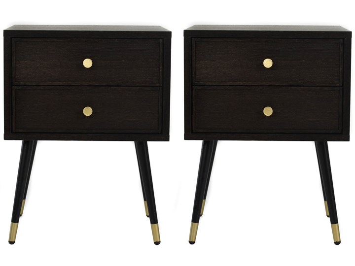 Para szafek nocnych Blackie , Pastform Furniture Metal Drewno Płyta MDF Styl Nowoczesny Styl Skandynawski