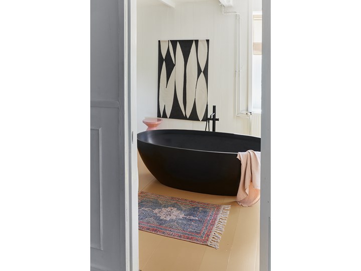 Mata łazienkowa czerwono-niebieska 60x90, HKliving Bawełna Drewno 60x90 cm Kategoria Dywaniki łazienkowe