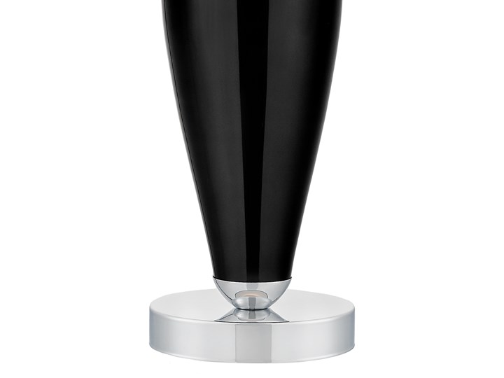 Lampa stołowa Rea chrom/czarny, Kaspa Lampa z kloszem Lampa LED Wysokość 60 cm Styl Klasyczny