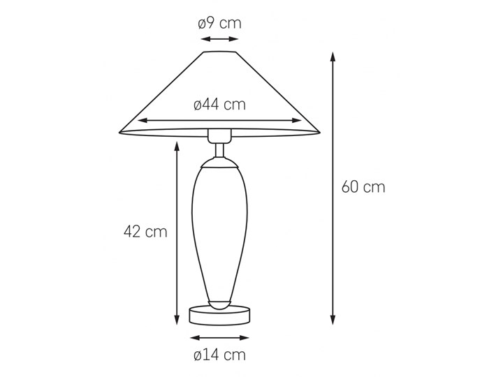 Lampa stołowa Rea złoty/transparent/czarny, Kaspa Lampa z kloszem Lampa LED Wysokość 60 cm Styl Klasyczny