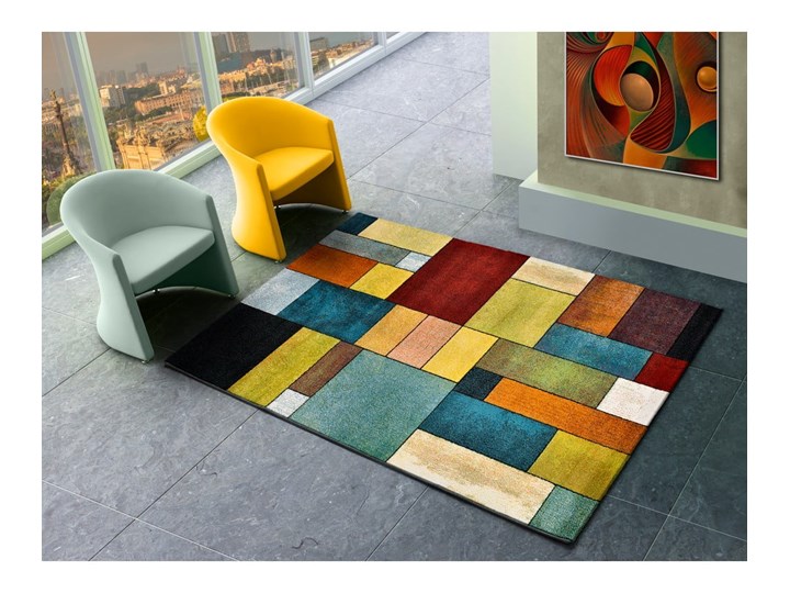 Dywan Universal Sandra Dice, 80x150 cm Dywany Syntetyk Prostokątny Juta Pomieszczenie Sypialnia Wzór Geometryczny