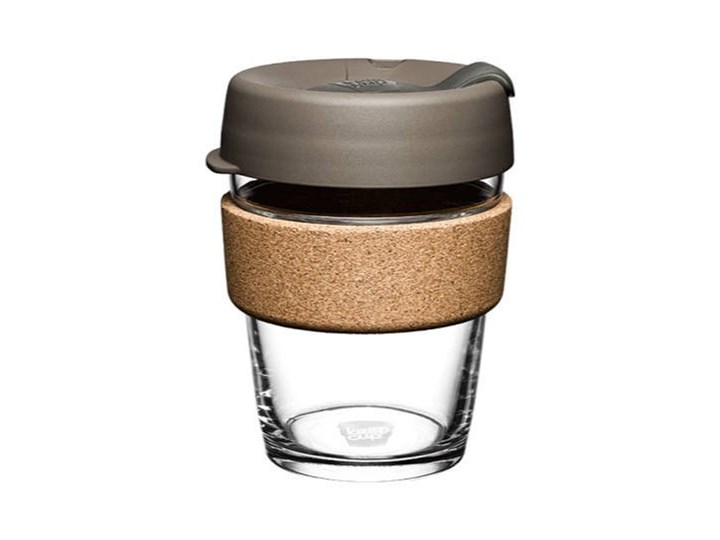 KeepCup Brew Cork 340ml Latte Kubek do kawy i herbaty Szkło Kubek izolowany Kategoria Kubki