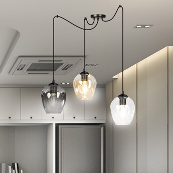 LEVEL 3 BL MIX 759/3 lampa wisząca klosze szklane kule regulowana nowoczesna