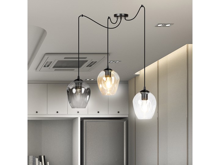 LEVEL 3 BL MIX 759/3 lampa wisząca klosze szklane kule regulowana nowoczesna