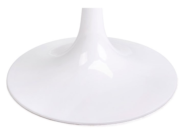 Okrągły biały stół marmurowy - Gobleto 4X Szerokość 50 cm Długość 50 cm Styl Nowoczesny Styl Glamour