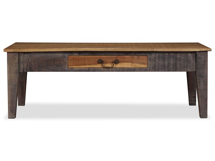 vidaXL Stolik kawowy w stylu vintage, lite drewno, 118 x 60 x 40 cm Długość 118 cm Szerokość 60 cm Rodzaj nóg Proste