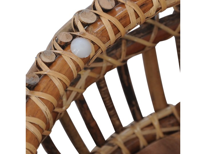 vidaXL Stoliki kawowe, 2 szt., naturalny rattan Drewno Rodzaj nóg Gięte