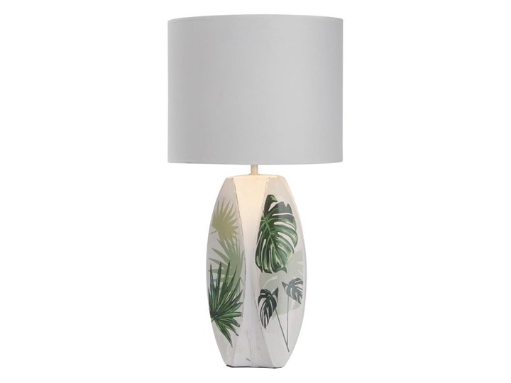 Lampa stołowa PALMA 1xE27/60W/230V Wysokość 59 cm Lampa z abażurem Kolor Biały