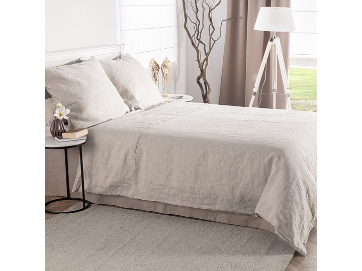 Komplet pościeli lnianej Linen 220x200cm natural, 220 x 200 cm/ 2 poszewki 70 x 80 cm Kategoria Komplety pościeli