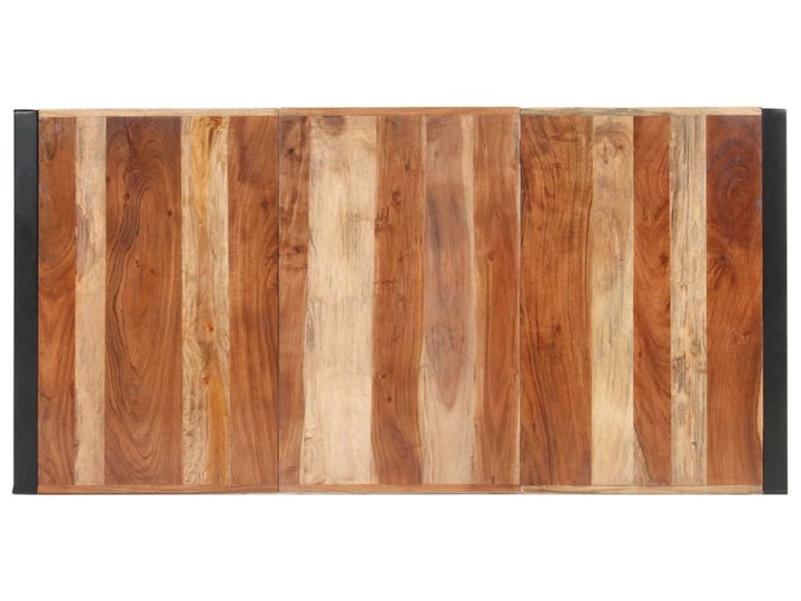 vidaXL Stół jadalniany, 160x80x75 cm, drewno stylizowane na sheesham Stal Pomieszczenie Stoły do kuchni
