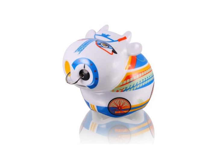 Porcelanowa Skarbonka Krówka Cyklista