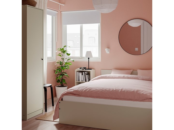 IKEA GURSKEN Zestaw mebli do sypialni 3 szt, jasnobeżowy, Szer. materaca: 140 cm Pomieszczenie Sypialnia Kategoria Zestawy mebli do sypialni