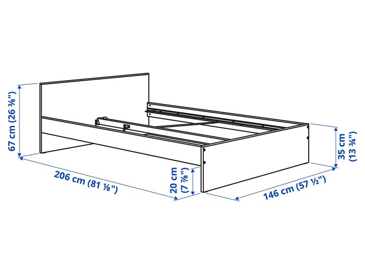 IKEA GURSKEN Zestaw mebli do sypialni 5 szt, jasnobeżowy, Szer. materaca: 140 cm Pomieszczenie Sypialnia