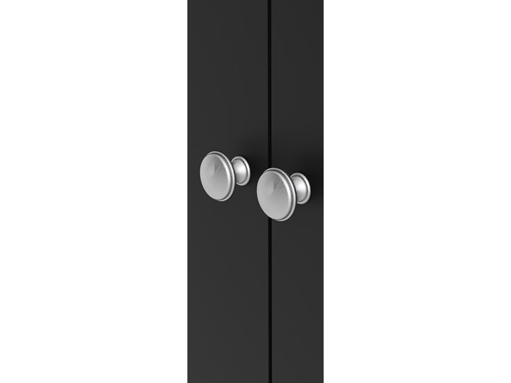 Dwudrzwiowa szafa ubraniowa Madrid 2D czarny mat Głębokość 58 cm Wysokość 199 cm Styl Minimalistyczny