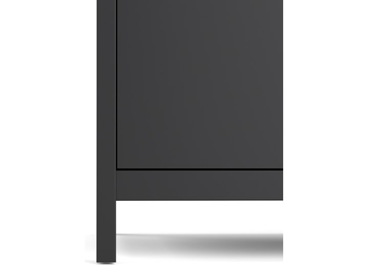 Dwudrzwiowa szafa ubraniowa Madrid 2D czarny mat Głębokość 58 cm Wysokość 199 cm Ilość drzwi Dwudrzwiowe