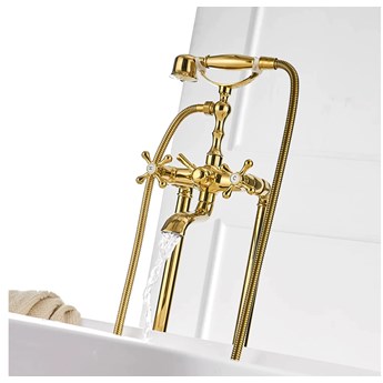 BATERIA WANNOWA WOLNOSTOJĄCA , GOLDEN BRASS