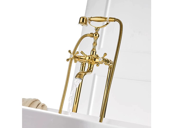 BATERIA WANNOWA WOLNOSTOJĄCA, GOLDEN BRASS