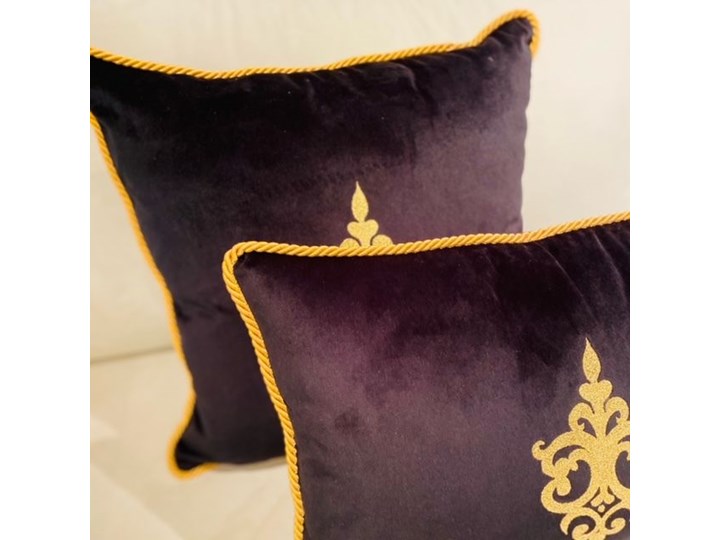 PODUSZKA WELUROWA HAFTOWANA WYBIERZ ROZMIAR I KOLOR ARABIAN 50X60CM Poduszka dekoracyjna 50x60 cm Prostokątne Poliester Pomieszczenie Sypialnia
