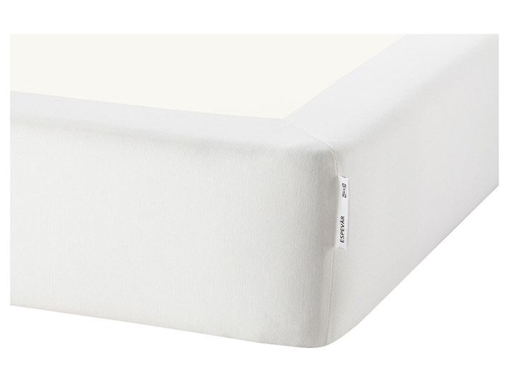 IKEA ESPEVÄR/VESTERÖY Łóżko kontynentalne, biały/twardy jasnoniebieski, 180x200 cm Kategoria Łóżka do sypialni Pojemnik na pościel Bez pojemnika