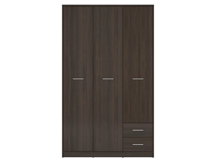 Szafa Nepo Plus - Kolor: Wenge - Black Red White - BRW Drewno Tworzywo sztuczne Pomieszczenie Sypialnia