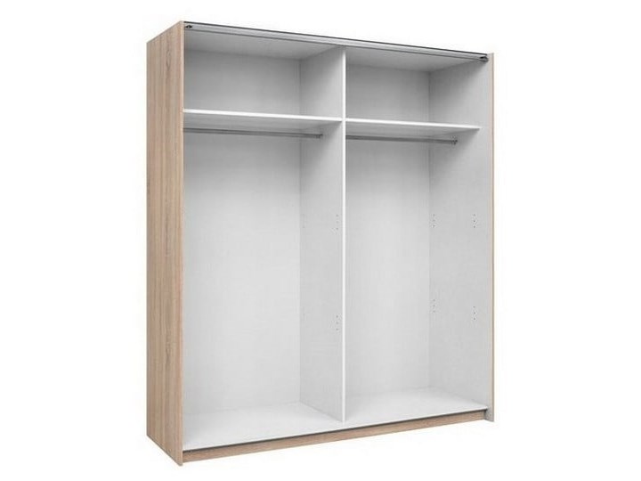 Szafa F27 170 - Kolor: Dąb Sonoma - Black Red White - BRW Drewno Metal Pomieszczenie Garderoba
