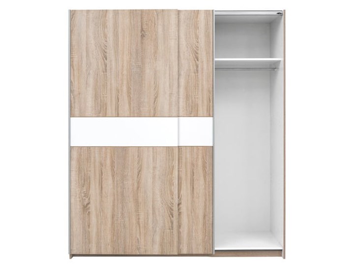 Szafa F27 170 - Kolor: Dąb Sonoma - Black Red White - BRW Metal Drewno Styl Nowoczesny