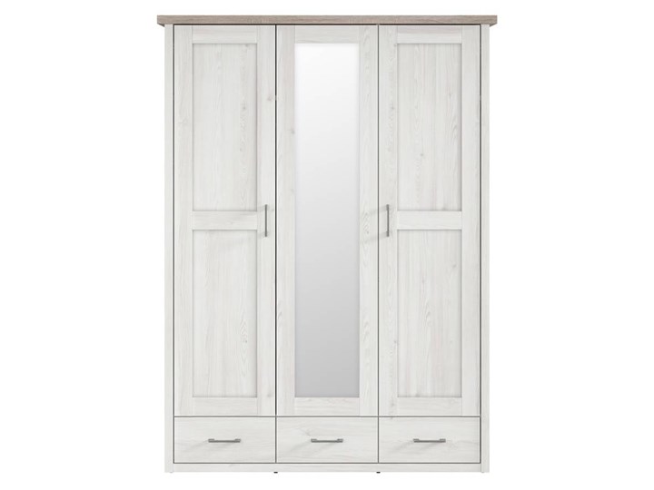Szafa Luca Juzi - Black Red White - BRW Płyta MDF Drewno Płyta laminowana Pomieszczenie Sypialnia