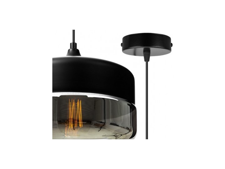 Nowoczesna Lampa Wisząca ze Szklanym Kloszem w Stylu Loft Szkło Lampa LED Kategoria Lampy wiszące Metal Lampa z kloszem Styl Nowoczesny