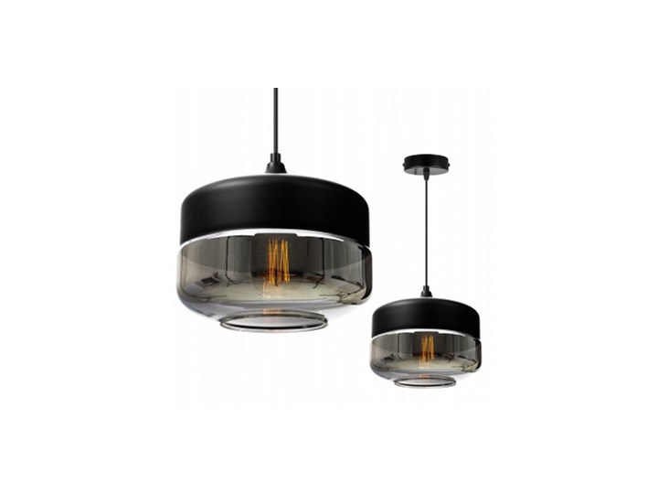 Nowoczesna Lampa Wisząca ze Szklanym Kloszem w Stylu Loft Szkło Metal Styl Nowoczesny Lampa z kloszem Lampa LED Styl Industrialny