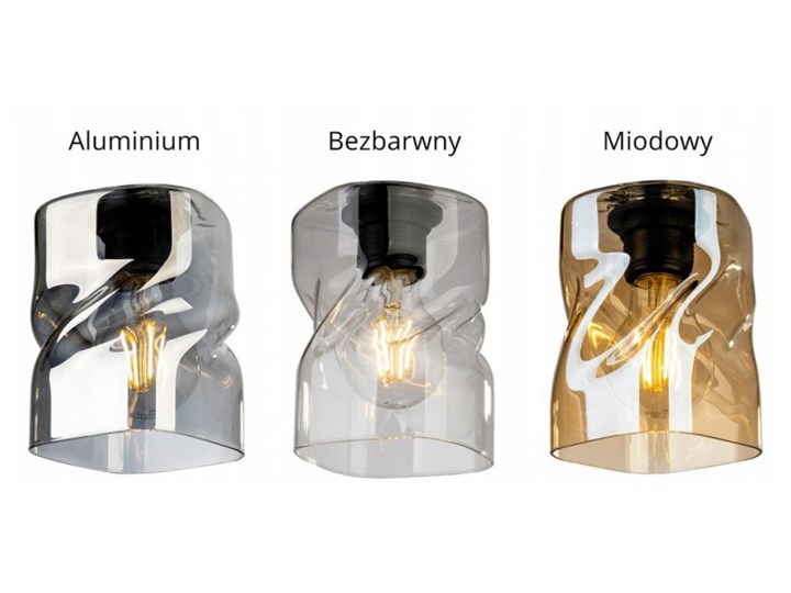 Lampa Wisząca Regulowana z Wyjątkowymi Kloszami ze Szkła Szkło Metal Lampa z kloszem Lampa LED Styl Nowoczesny